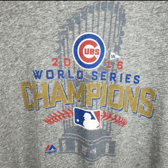 Chicago Cubs Men's 2XL Gray 2016 World Series - Picture 10 of 10